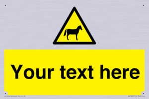 Custom warning horses